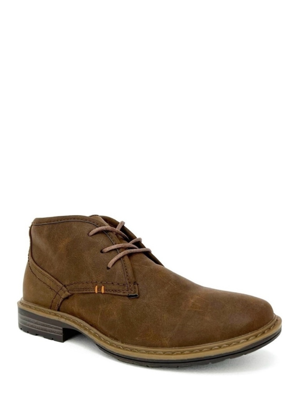 New Dayfive Hayden Boys Size 2 Brown Faux Leather Laced Ankle Day Five